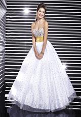 2012 Studio 17 Prom Dresses 12305.  Available in Black/Gold, White/Gold