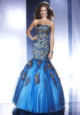 2012 Panoply Prom Dresses 14462.  Available in Fuchsia/Black, Turquoise/Black