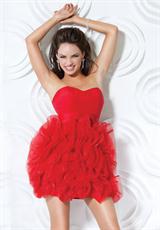 2012 Ruffled Short Jovani Dress 153633