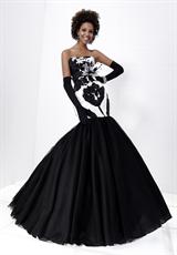 2012 Tiffany Prom Dresses 16661.  Available in Ivory/Black