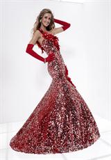 2012 Tiffany Prom Dresses 16670.  Available in Red/Silver, Royal/Silver