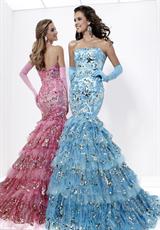 2012 Tiffany Prom Dresses 16685.  Available in Pink/Gold, Turquoise/Gold