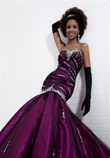2012 Tiffany Prom Dresses 16694.  Available in Emerald/Black, Fuchsia/Black