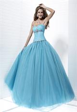 Strapless A Line Ball Gown by Tiffany Style 16872
