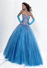 2012 Tiffany Prom Dresses 16882.  Available in Fuchsia Multi, Turquoise Multi