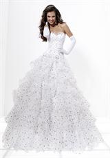 2012 Tiffany Prom Dresses 16887.  Available in Black/Gold, White/Gold