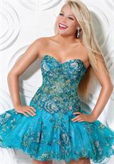 Jovani Cocktail 173321.  Available in Light Pink, Turquoise