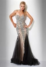 2012 Jovani Prom Dresses 17438.  Available in Black/Silver, Gold, Red, Royal