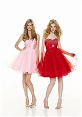 2012 Mori Lee Sticks and Stones Prom Dresses 9070.  Available in Bubble, Scarlet, White
