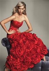 2012 Evenings By Allure Prom Dresses A439.  Available in Black, Ivory, Purple, Red, Turquoise