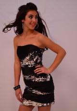 Mori Lee Sticks and Stones 9087.  Available in Black/Silver