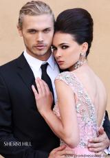 Sherri Hill 2984.  Available in Aqua/Silver, Blush/Silver, Coral/Silver, Nude/Silver, Pink/Silver, White/Silver