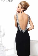 Short Two Strap Tarik Ediz Prom Dress 90344