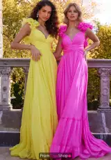 Yellow and Hot Pink