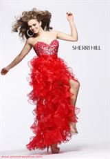 2012 Sherri Hill Prom Dresses 2415.  Available in Aqua, Black, Fuchsia, Light Pink, Red, Royal, White, Yellow