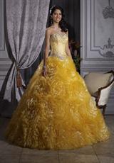2012 Tiffany Prom Dresses 26689.  Available in White/Light Pink, White/White, Yellow/Yellow