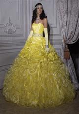 Tiffany Quinceanera 26693.  Available in Turquoise/Turquoise, White/White, Yellow/Yellow