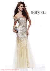 2012 Sherri Hill Prom Dresses 2861.  Available in Gold