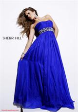 2012 Sherri Hill Prom Dresses 3823.  Available in Black, Emerald, Red, Royal