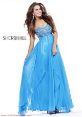 2012 Sherri Hill Prom Dresses 3841.  Available in Aqua, Orange, Pink, Turquoise, White, Yellow