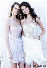 Sherri Hill Short 3851.  Available in Ivory, Pink