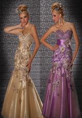 2012 MacDuggal Prom Dresses 42669M.  Available in Ivory/Gold, Orchid