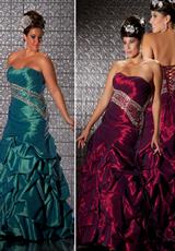 2012 Fabulouss Plus Size Prom Dresses 4900F.  Available in Raspberry, Teal