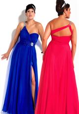 2012 Cassandra Stone II Plus Size Prom Dresses 6246K.  Available in Royal, Watermelon