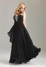 2012 Night Moves Prom Dresses 6376W.  Available in Black, Blue, Fuchsia, Yellow