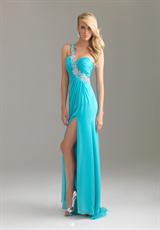 2012 Night Moves Prom Dresses 6424.  Available in Apple Green, Purple, Water, White
