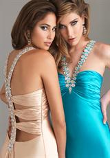 2012 Night Moves Prom Dresses 6428.  Available in Gold, Pink, Turquoise