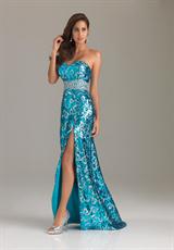 2012 Night Moves Prom Dresses 6454.  Available in Black, Charcoal, Turquoise