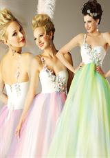 MacDuggal 6495H.  Available in Lime/Multi, Pink/Multi