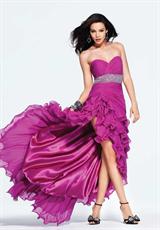 2012 Faviana Prom Dresses 6941.  Available in Orchid, Vamp Red, White