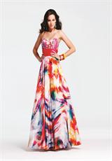 2012 Faviana Prom Dresses 6952.  Available in White Splash Print