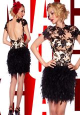 2012 MacDuggal Prom Dresses 7206R.  Available in Black/Nude
