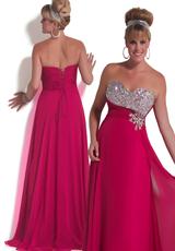 2012 Cassandra Stone II Plus Size Prom Dresses 7268K.  Available in Fuchsia, Mint