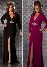 2012 Fabulouss Plus Size Prom Dresses 76152F.  Available in Black, Magenta