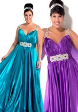 2012 Cassandra Stone II Plus Size Prom Dresses 81358K.  Available in Purple, Teal