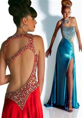 2012 Cassandra Stone Prom Dresses 81428A.  Available in Aqua, Hot Orange, Red