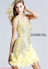 2012 Sherri Hill Prom Dresses 8432.  Available in Lilac, Strawberry, White, Yellow