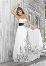 2012 Blush Prom Dresses 9341.  Available in White/Black