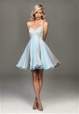 2013 Evenings by Allure Short A Line Dress A408