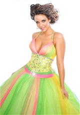 2012 Precious Formals Prom Dresses P20664.  Available in Canary, Ice Blue, Sunlime