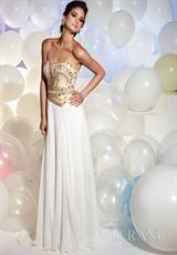 Terani P613.  Available in Black, Ivory/Gold, Pink, Red, Royal Blue, Silver