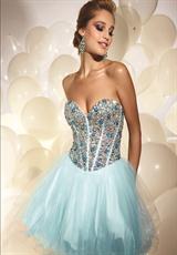 2012 Terani Prom Dresses P677.  Available in Aqua, Light Pink