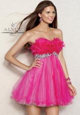 2013 Alyce Short Feather Top Prom Dress 4305