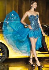 2013 Alyce Corset High Low Prom Dress 6020