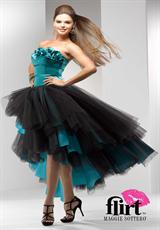 Flirt Strapless 2012 High Low Prom Dress P1640