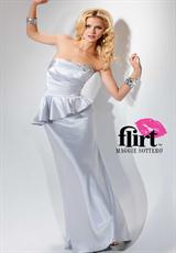 Long Strapless 2012 Flirt Prom Dress P4633